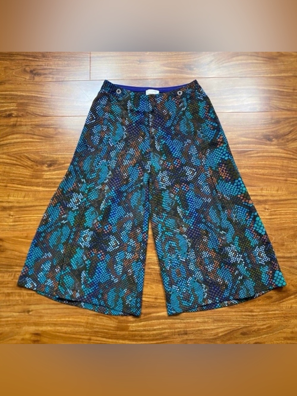Anthropologie Womens Multicolor The Essential Culotte Wide Leg Crop Pants Size 4